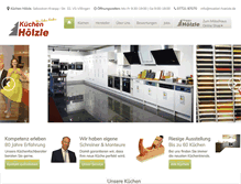 Tablet Screenshot of kuechen-hoelzle.de